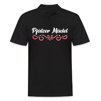 Pfalz Pfälzer Rheinland Pfalz - Männer Poloshirt - Schwarz - Vorne - Kai (181cm)
