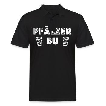 Pfalz Pfälzer Rheinland Pfalz - Männer Poloshirt - Schwarz - Vorne - Kai (181cm)
