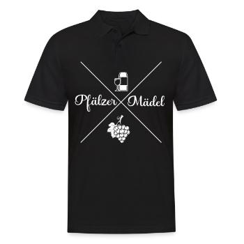 Pfalz Pfälzer Rheinland Pfalz - Männer Poloshirt - Schwarz - Vorne - Kai (181cm)