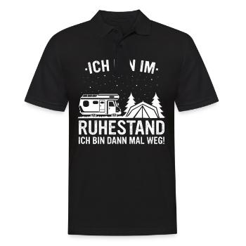 Ruhestand Rentner Rente Pension Renteneintritt - Männer Poloshirt - Schwarz - Vorne - Kai (181cm)