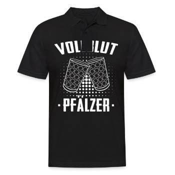 Pfalz Pfälzer Rheinland Pfalz - Männer Poloshirt - Schwarz - Vorne - Kai (181cm)