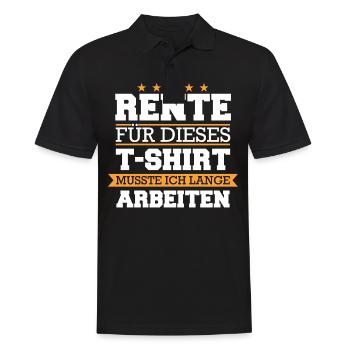 Ruhestand Rentner Rente Pension Renteneintritt - Männer Poloshirt - Schwarz - Vorne - Kai (181cm)