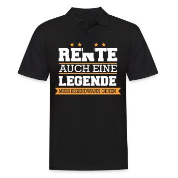 Ruhestand Rentner Rente Pension Renteneintritt - Männer Poloshirt - Schwarz - Vorne - Kai (181cm)