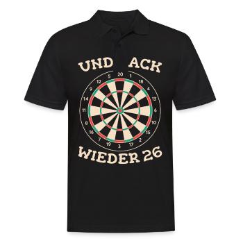 Dart Darts Dartspieler Dartsport - Männer Poloshirt - Schwarz - Vorne - Kai (181cm)