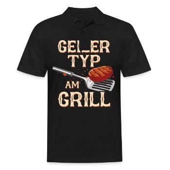 Grillen Grill BBQ Barbecue Grillschürze Griller - Männer Poloshirt - Schwarz - Vorne - Kai (181cm)