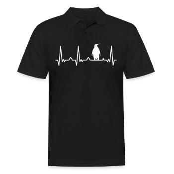 Pinguin Zwergpinguine Kaiserpinguin - Männer Poloshirt - Schwarz - Vorne - Kai (181cm)