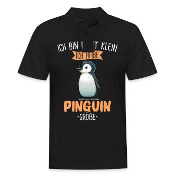 Pinguin Zwergpinguine Kaiserpinguin - Männer Poloshirt - Schwarz - Vorne - Kai (181cm)