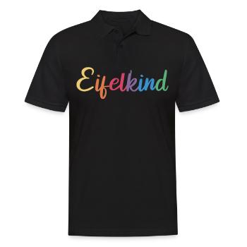 Eifel Eifelkind Rheinland Pfalz - Männer Poloshirt - Schwarz - Vorne - Kai (181cm)