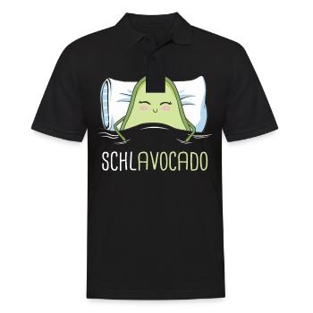 Avocado Frucht Vegan Vegetarier Veganer Avocados - Männer Poloshirt - Schwarz - Vorne - Kai (181cm)