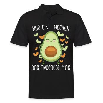 Avocado Frucht Vegan Vegetarier Veganer Avocados - Männer Poloshirt - Schwarz - Vorne - Kai (181cm)