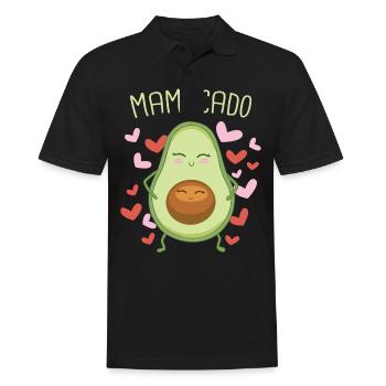 Avocado Frucht Vegan Vegetarier Veganer Avocados - Männer Poloshirt - Schwarz - Vorne - Kai (181cm)