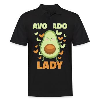 Avocado Frucht Vegan Vegetarier Veganer Avocados - Männer Poloshirt - Schwarz - Vorne - Kai (181cm)