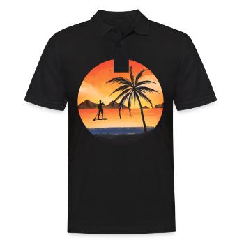 Stand up Paddle SUP Board Surf Paddle Paddle - Polo Homme - noir - Devant - Kai (181cm)