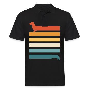 Teckel Teckel Chien - Polo Homme - noir - Devant - Kai (181cm)