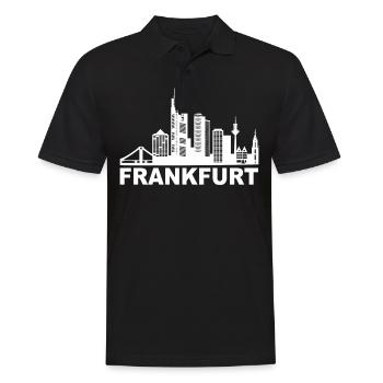 Frankfurt Hessen Deutschland Frankfurter - Männer Poloshirt - Schwarz - Vorne - Kai (181cm)