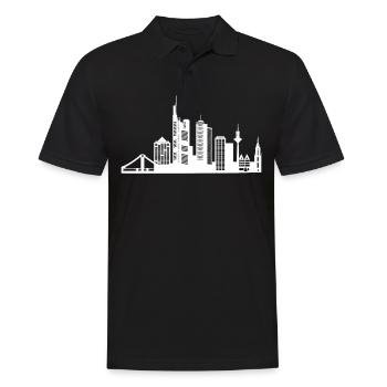 Frankfurt Hessen Deutschland Frankfurter - Männer Poloshirt - Schwarz - Vorne - Kai (181cm)