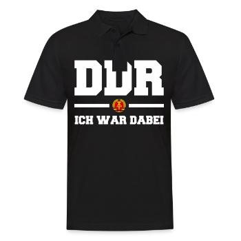 Ostdeutschland Osten Ossi DDR Heimat Ostblock - Männer Poloshirt - Schwarz - Vorne - Kai (181cm)