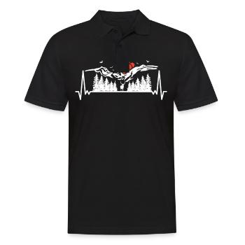 Schwarzwald Schwarzwälder Baden-Württemberg - Männer Poloshirt - Schwarz - Vorne - Kai (181cm)