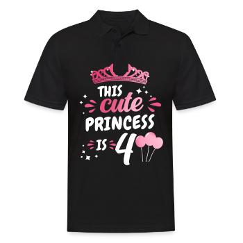 Cadeau 4 ans anniversaire garçon ou fille - Polo Homme - noir - Devant - Kai (181cm)