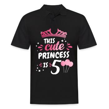 Cadeau 5 ans anniversaire garçon ou fille - Polo Homme - noir - Devant - Kai (181cm)