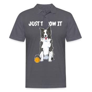 Border Collie Dog Propriétaire de chien - Polo Homme - charbon - Devant - Nico (186cm)