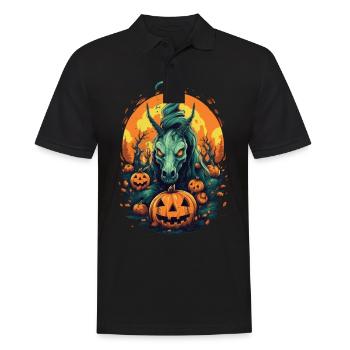 Halloween Costume Creepy - Men's Polo Shirt - black - Front - Kai (181cm)