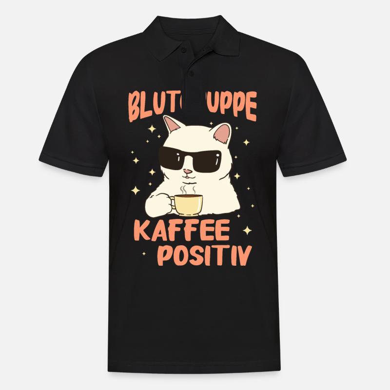Kaffee Coffee Kaffeetrinker Kaffeeliebhaber - Männer Poloshirt - Schwarz