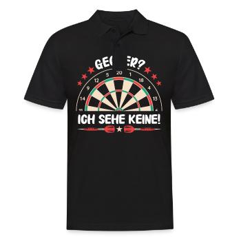 Dart Darts Dartspieler Dartsport - Männer Poloshirt - Schwarz - Vorne - Kai (181cm)