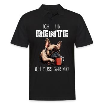 Ruhestand Rentner Rente Pension Renteneintritt - Männer Poloshirt - Schwarz - Vorne - Kai (181cm)