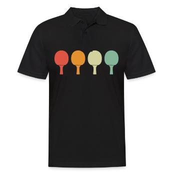Tennis de table Ping-pong Joueur de tennis de table - Polo Homme - noir - Devant - Kai (181cm)