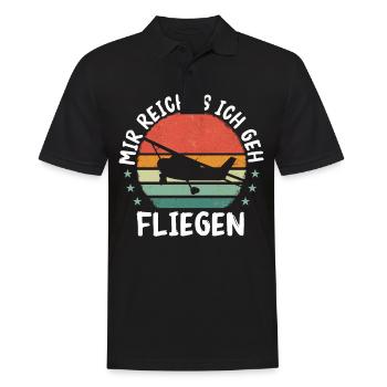 Flugzeug Planespotter Pilot Piloten Flugzeuge - Männer Poloshirt - Schwarz - Vorne - Kai (181cm)