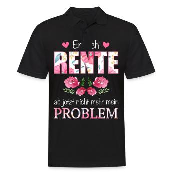 Ruhestand Rentner Rente Pension Renteneintritt - Männer Poloshirt - Schwarz - Vorne - Kai (181cm)