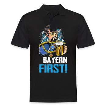 Free State of Bavaria Bavarian - Men's Polo Shirt - black - Front - Kai (181cm)