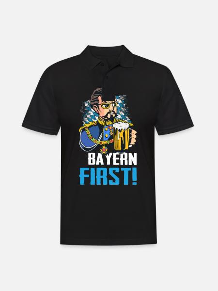 Free State of Bavaria Bavarian - Men's Polo Shirt - black