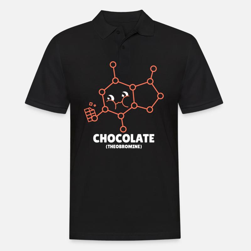 Chimiste Chimie Science Atome Molécule - Polo Homme - noir