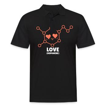 Chemiker Chemie Wissenschaft Atom Molecule - Männer Poloshirt - Schwarz - Vorne - Kai (181cm)