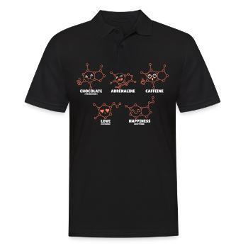 Chimiste Chimie Science Atome Molécule - Polo Homme - noir - Devant - Kai (181cm)