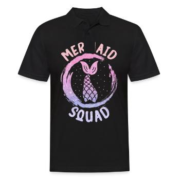 Mermaid Fable Mermaids Conte de fées - Polo Homme - noir - Devant - Kai (181cm)