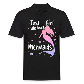 Mermaid Fable Mermaids Conte de fées - Polo Homme - noir - Devant - Kai (181cm)