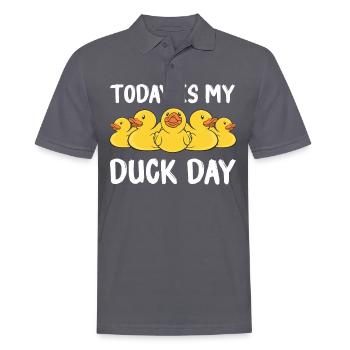 Canards en caoutchouc Salle de bain Canard jaune - Polo Homme - charbon - Devant - Nico (186cm)