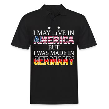 Germany German Flag Nation Country - Men's Polo Shirt - black - Front - Kai (181cm)