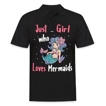 Mermaid Fable Mermaids Conte de fées - Polo Homme - noir - Devant - Kai (181cm)