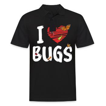 Insekten Entomologe Biologie - Männer Poloshirt - Schwarz - Vorne - Kai (181cm)