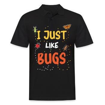 Insekten Entomologe Biologie - Männer Poloshirt - Schwarz - Vorne - Kai (181cm)