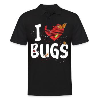 Insekten Entomologe Biologie - Männer Poloshirt - Schwarz - Vorne - Kai (181cm)