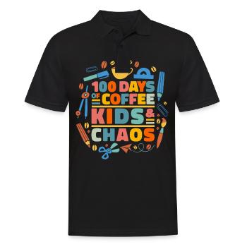 Lehrer Schule Lehrkraft Lehramt Lehrerin - Männer Poloshirt - Schwarz - Vorne - Kai (181cm)
