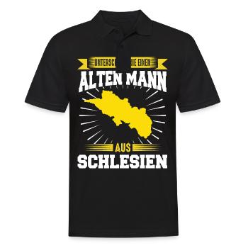 Niederschlesien Oberschlesien Schlesier Polen - Männer Poloshirt - Schwarz - Vorne - Kai (181cm)