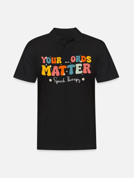 Logopäde Logopädie Sprachtherapie - Männer Poloshirt - Schwarz