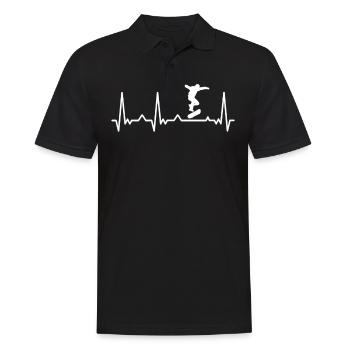 Skateboarding Skater Skateboard Skateboarder - Men's Polo Shirt - black - Front - Kai (181cm)