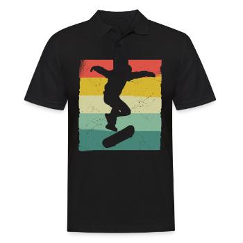 Skateboarding Skater Skateboard Skateboarder - Men's Polo Shirt - black - Front - Kai (181cm)
